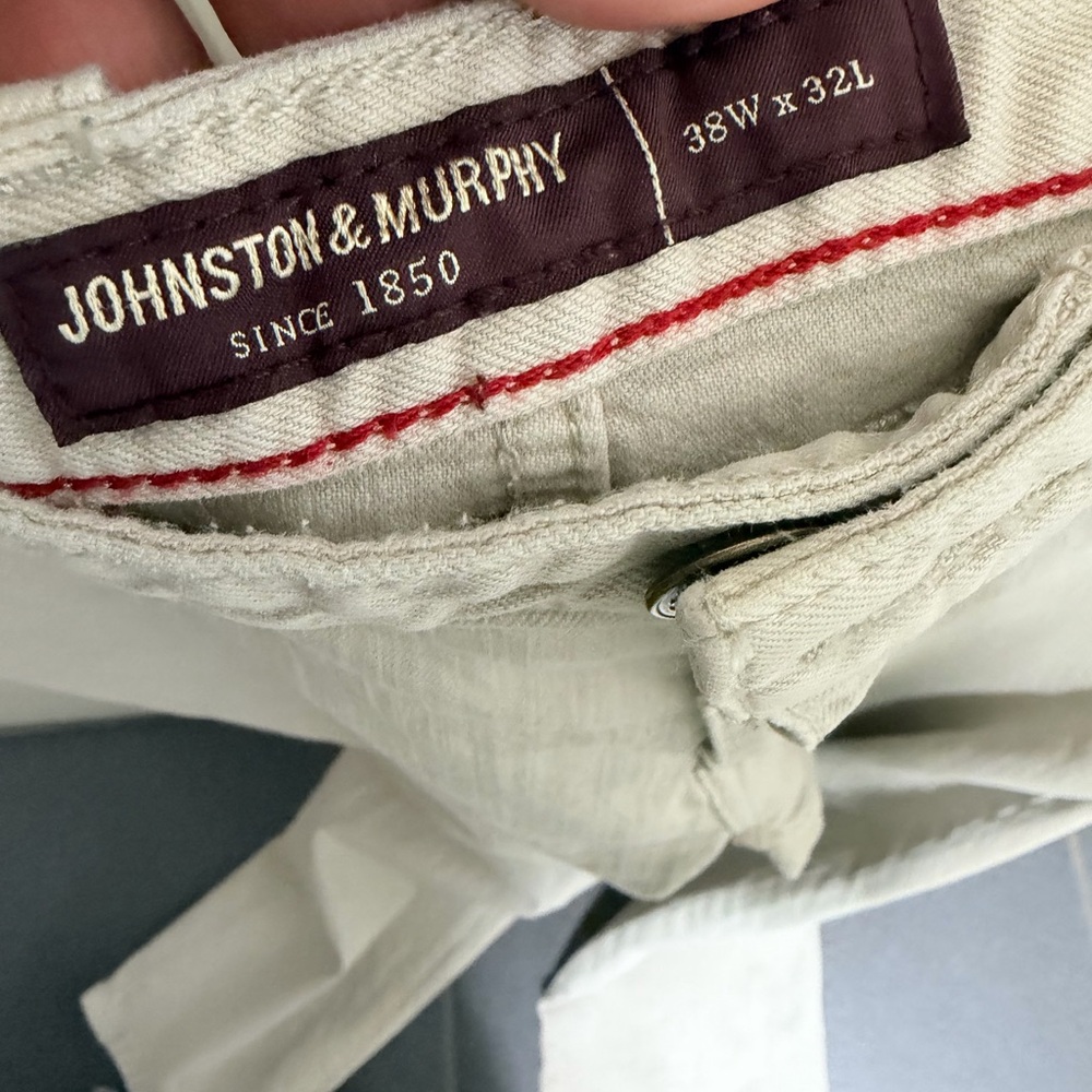 Johnston & Murphy Light Khaki Trousers
